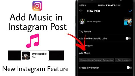 how do i add music to an instagram post